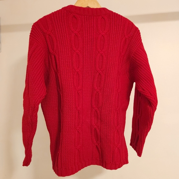 Vintage Red Bergland Ribbed Pullover Sweater - Picture 2 of 5